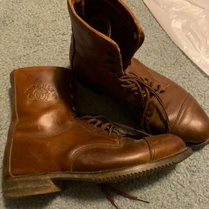 SOLD Leather Lace Up Combat Boots